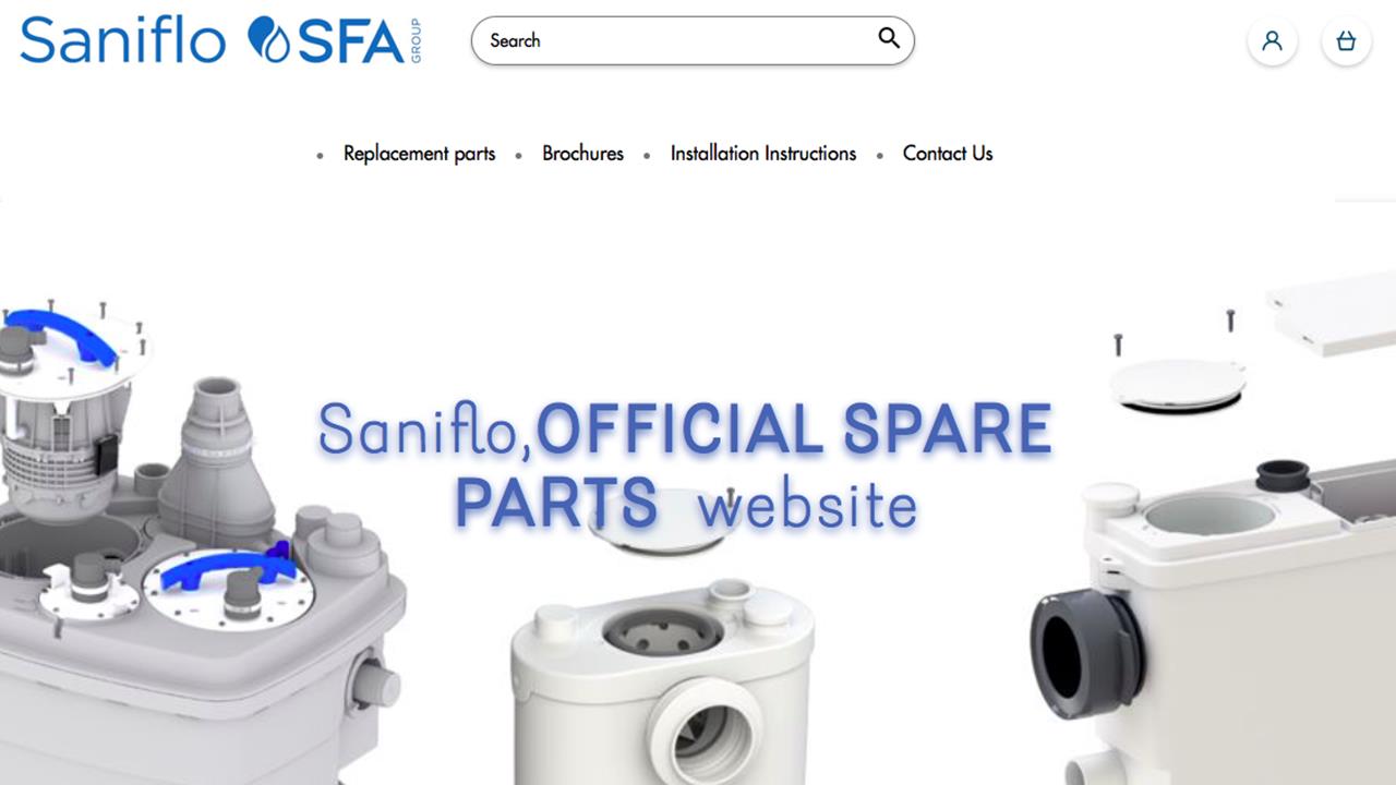 Saniflo spare parts website goes live image
