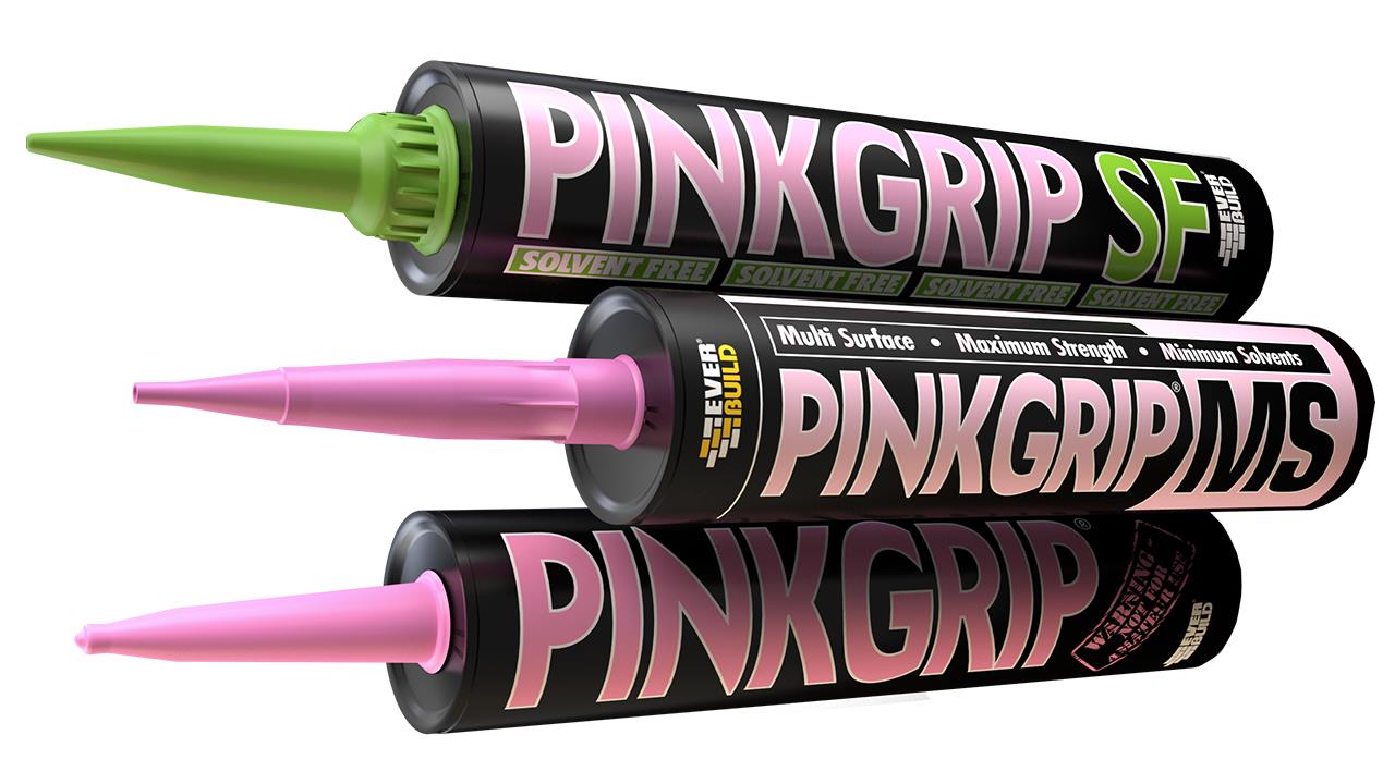Sika Everbuild adds Pinkgrip MS to its adhesive range image